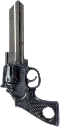 3D Revolver Gun Key